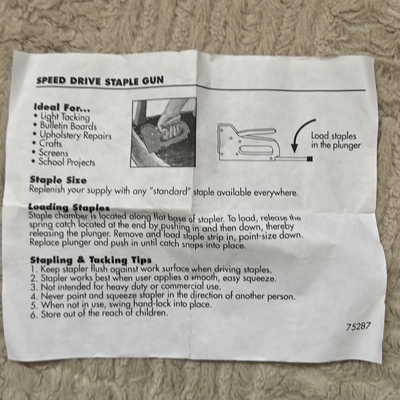 The Tool Drawer speed-drive staple gun - new in original packaging - Picture 8 of 16